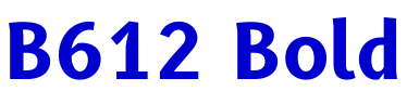 B612 Bold font